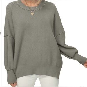 Women's Oversized Gray Sweater